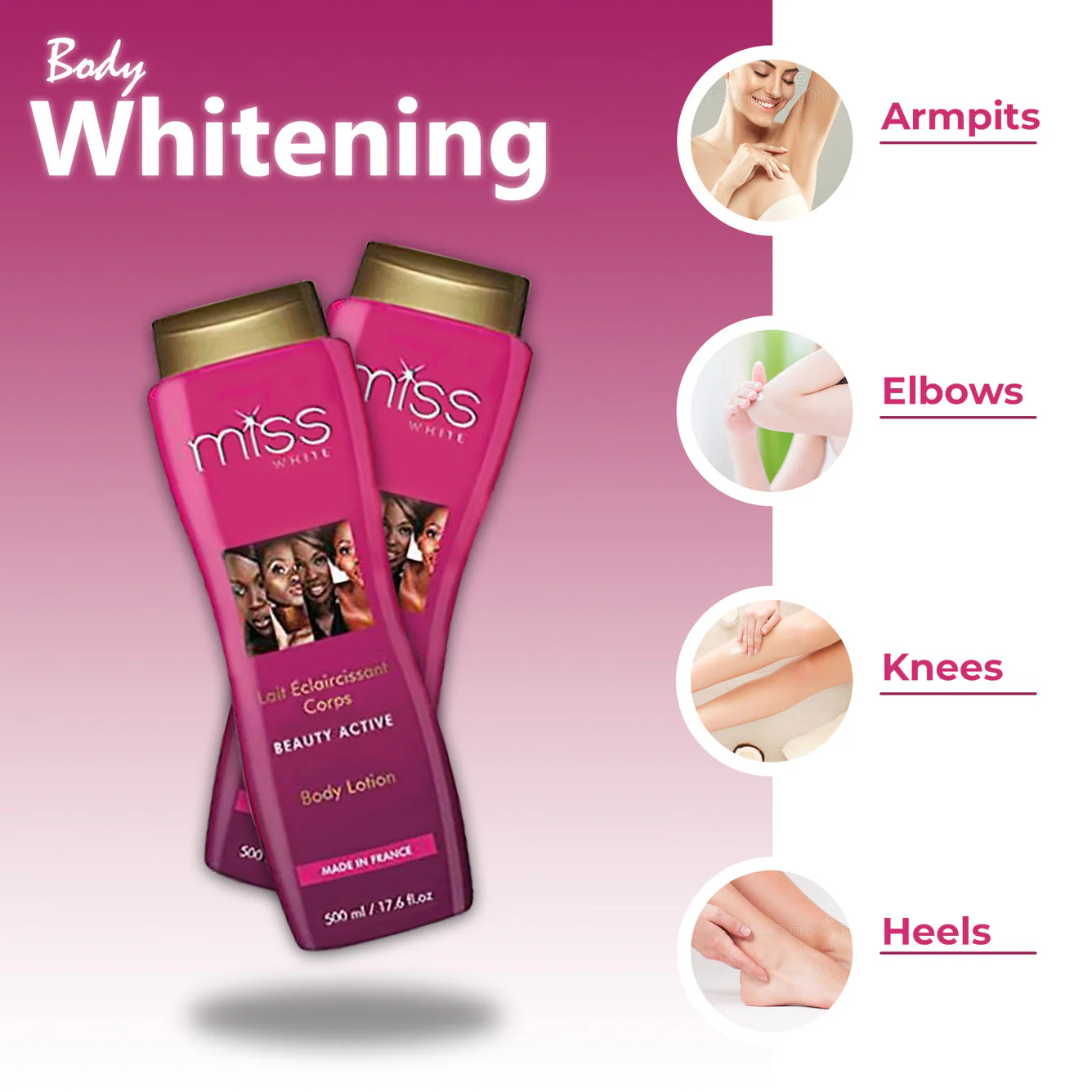 Fair and White Miss White Body Brightening Lotion 7 days 500ml - Image 7